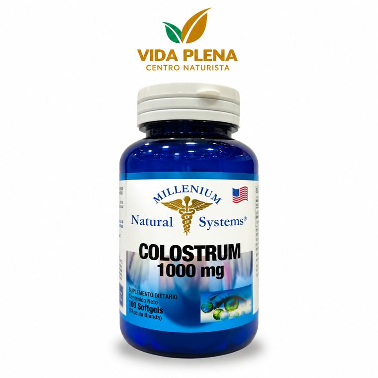 Colostrum 1000mg x 90 caspulas Milenium natural systems · Vitalidad y Nutrición · Vida Plena Tuluá