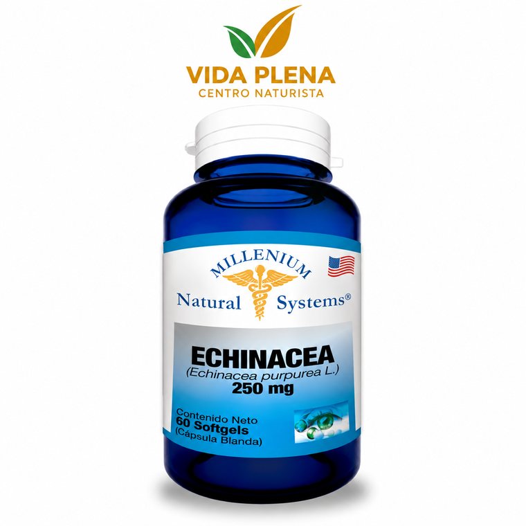 Echinacea x 60 Capsulas Natural Systems · Defensas & Bienestar · Vida Plena Tuluá