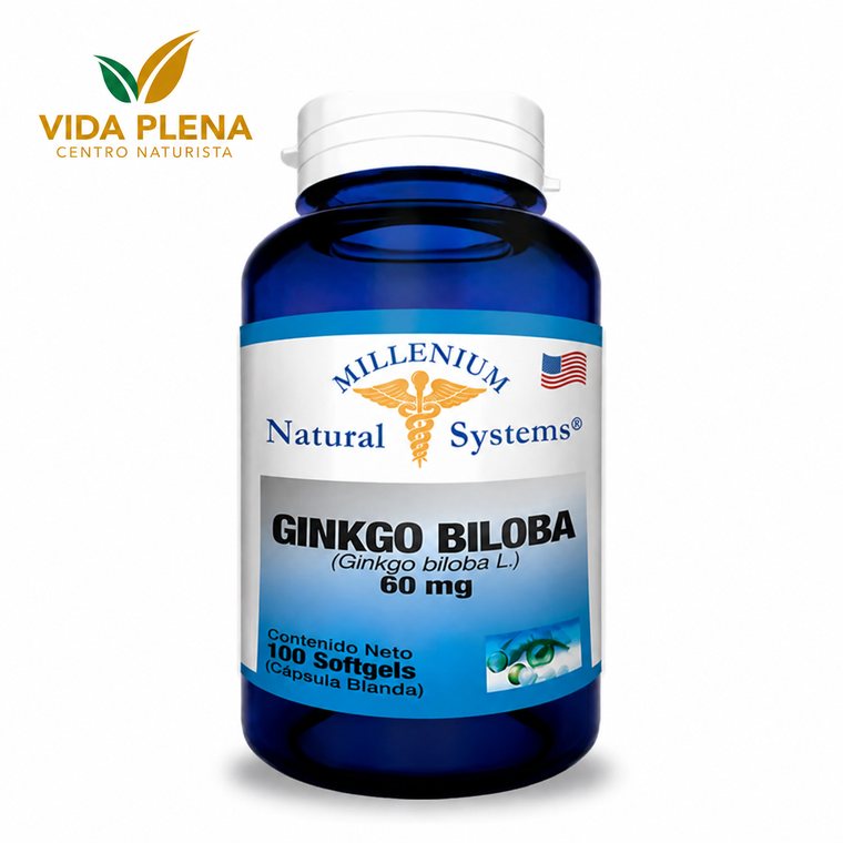 Ginkgo Biloba x 60 capsulas 60 mg  Natural System · Corazón & Circulación · Vida Plena Tuluá