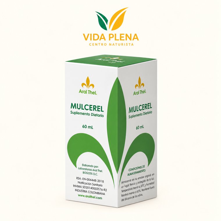 Mulcerel Aralthel Gotas x 60ml · Equilibrio Digestivo · Vida Plena Tuluá