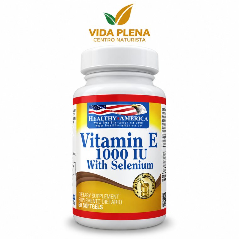 Vitamina E 1000 x 60 Healthy Sof · Vitalidad y Nutrición · Vida Plena Tuluá